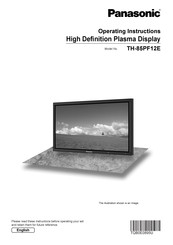 PANASONIC TH-85PF12W Operating Instructions Manual