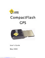 Mobile Crossing COMPACTFLASH GPS User Manual