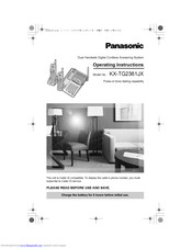 PANASONIC KX-TG2361JX Operating Instructions Manual