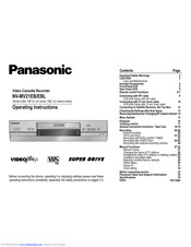 PANASONIC NV-MV21EB Operating Instructions Manual