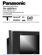 PANASONIC TX32DTX-11 Operating Instructions Manual