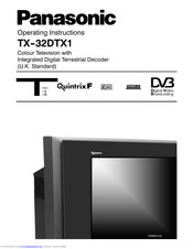 PANASONIC TX32DTX-1 Operating Instructions Manual