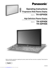 Panasonic TH-42PWD6 Manuals | ManualsLib