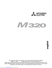 Mitsubishi Electric M320 User Manual
