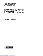 Mitsubishi Electric LDT65IL Operation Manual