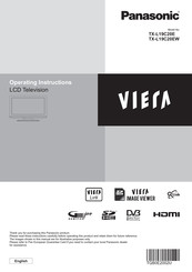 PANASONIC Viera TX-L19C20E Operating Instructions Manual