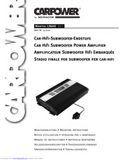 Carpower WANTED-1/800D MK2 Mounting Instructions