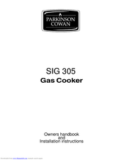 Parkinson Cowan SIG 305 Operating And Installation Instructions