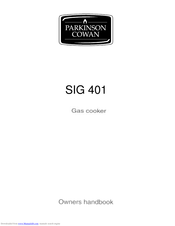PARKINSON COWAN SIG 401 Operating And Installation Instructions
