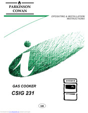 PARKINSON COWAN CSIG 232 Operating & Installation Instructions Manual
