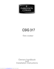 PARKINSON COWAN CSIG 317 Owner's And Installation Manual