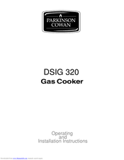 PARKINSON COWAN DSIG 320 Operating And Installation Instructions