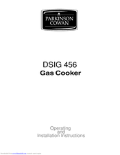 PARKINSON COWAN DSIG 456 Operating And Installation Instructions
