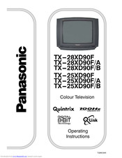PANASONIC TX-28XD90F Operating Instructions Manual