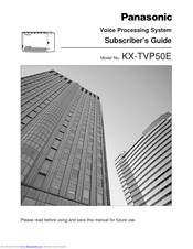 PANASONIC KX-TVP50E Manual