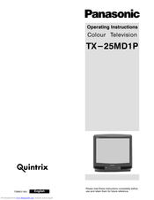 PANASONIC TX-25MD1P Operating Instructions Manual