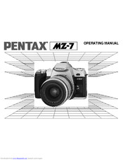 PENTAX MZ-7 QUARTZ DATE Operating Manual