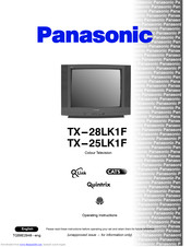 PANASONIC TX-25CK1FM Operating Instructions Manual