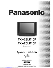 PANASONIC TX-25LK10F Operating Instructions Manual
