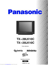 PANASONIC TX-25LK10C Operating Instructions Manual