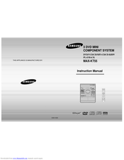 Samsung MAX-KT55 Instruction Manual