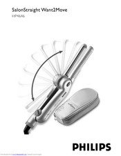 PHILIPS SalonStraight Want2Move HP4646 Owner's Manual