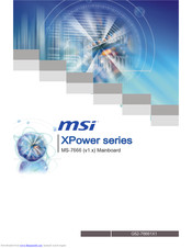 MSi MS-7666 User Manual