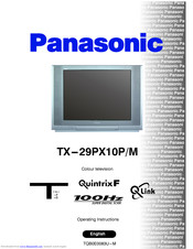 PANASONIC QuintrixF TX-29PX10P/M Operating Instructions Manual