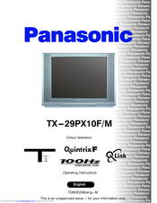 PANASONIC QuintrixF TX-29PX10F/M Operating Instructions Manual