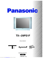 PANASONIC QuintrixF TX-29PS1F Operating Instructions Manual
