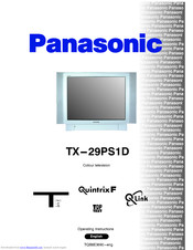 PANASONIC QuintrixF TX-29PS1D Operating Instructions Manual