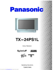 PANASONIC QuintrixF TX-24PS1L Operating Instructions Manual