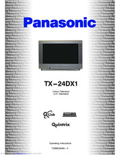 PANASONIC Quintrix TX-24DX1 Operating Instructions Manual
