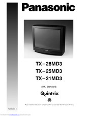 PANASONIC TX-25MD3 Operating Instructions Manual