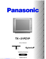 PANASONIC TX-21PZ1P Operating Instructions Manual