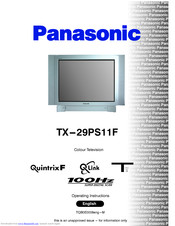 PANASONIC TX-29E40DM Operating Instructions Manual