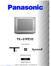 PANASONIC TX-21PZ1D Operating Instructions Manual