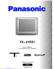PANASONIC TX-21PZ1 Operating Instructions Manual