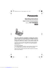 PANASONIC 2Line KX-TG8280FX Operating Instructions Manual