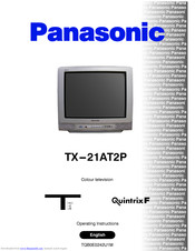 PANASONIC TX-21AT2P Operating Instructions Manual