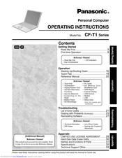 PANASONIC CF-T1R64ZZGH Operating Instructions Manual