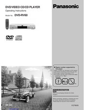 Panasonic DVD-RV60 Operating Instructions Manual