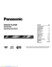 Panasonic DVD-S27 Operating Instructions Manual