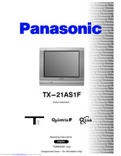 PANASONIC QuintrixF TX-21AS1F Operating Instructions Manual