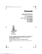 PANASONIC KX-TG8093E Operating Instructions Manual