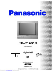 PANASONIC QuintrixF TX-21AS1C Operating Instructions Manual