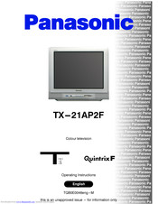 PANASONIC QuintrixF TX-21AP2F Operating Instructions Manual