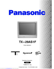 PANASONIC QuintrixF TX-29AS1F Operating Instructions Manual