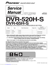 PIONEER DVR-65H-S Service Manual