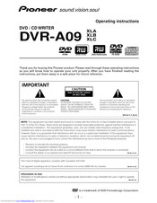 PIONEER DVR-A09XLC Operating Insructions
